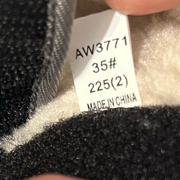 Hobibear Big Kids Winter Boots Size 35 US Size 3.5 Blue Faux Fur Lined AW3771 - Picture 7 of 8